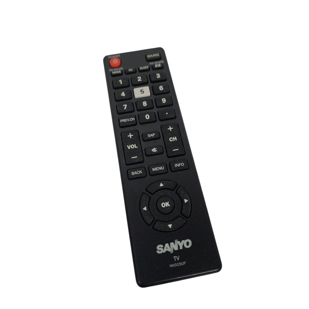 Sanyo TV Remote NH315UP Black Replacement Universal Remote Control